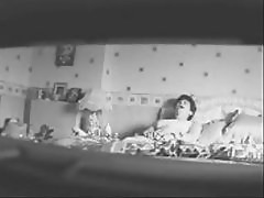 Mom voyeured. Hidden cam in bedroom caught her masturbating
