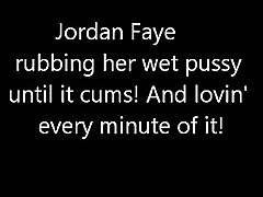 Jordan faye fingering and dildoing her wet pussy to orgasm!!